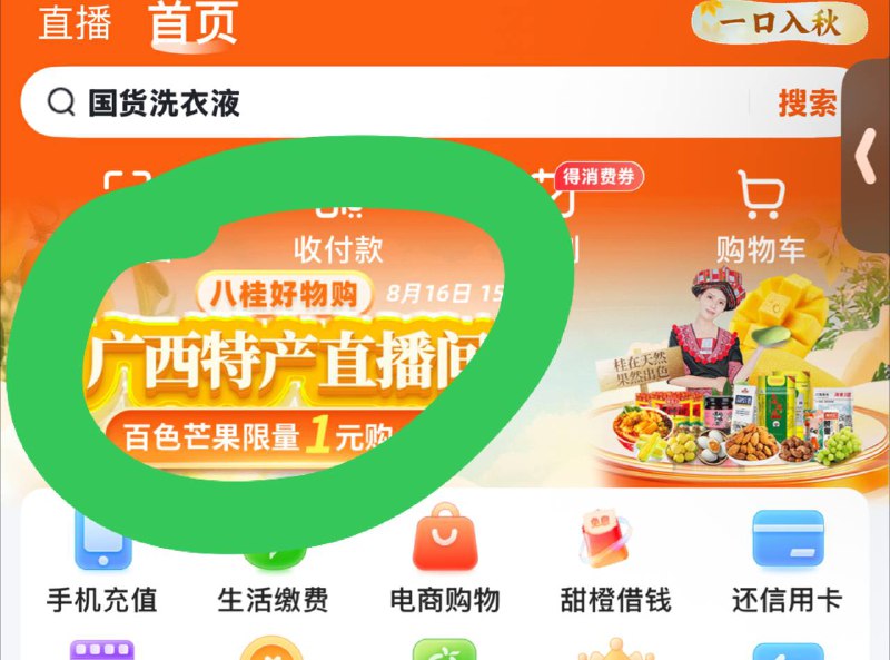 翼支付首页不定时放1元芒果🥭上次买的 挺好的